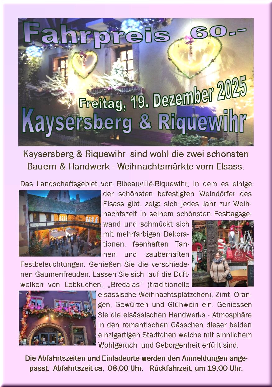 Weihnachtsfahrt